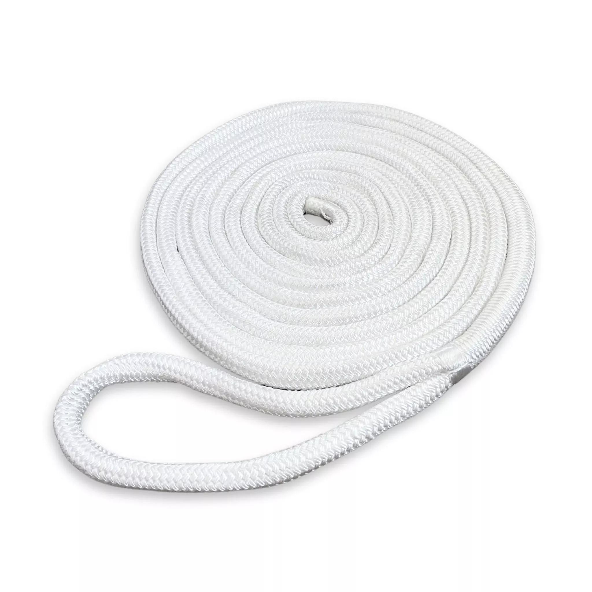 3/4" x 25' White Nylon Dock Line