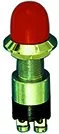 Allpa Chromed Brass Push Button Switch, 30a, Bore Ø14mm, With Black Button (Watertight)