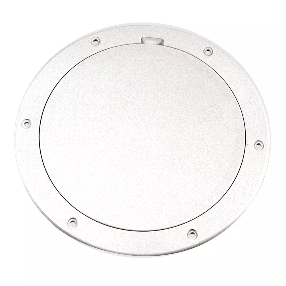 Beckson 6" Smooth Center Pry-Out Deck Plate - White [DP61-W]