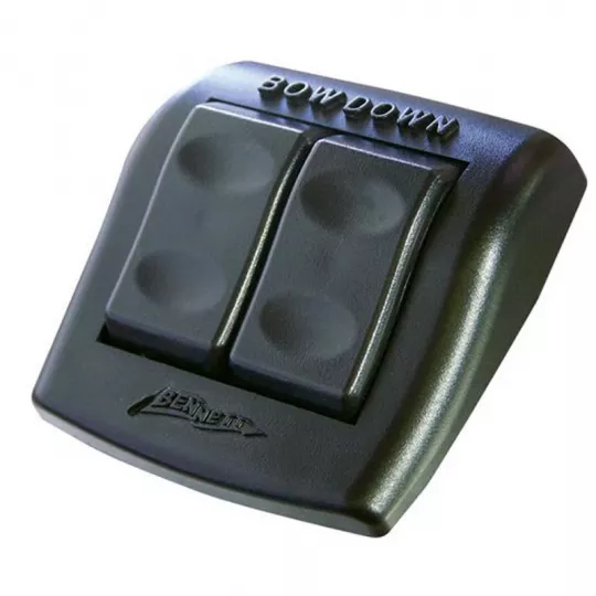 Bennett ES2000 – Trim Tab Control Panel Dual Rocker Switch, 70×70 mm (Hydraulic Systems Only)