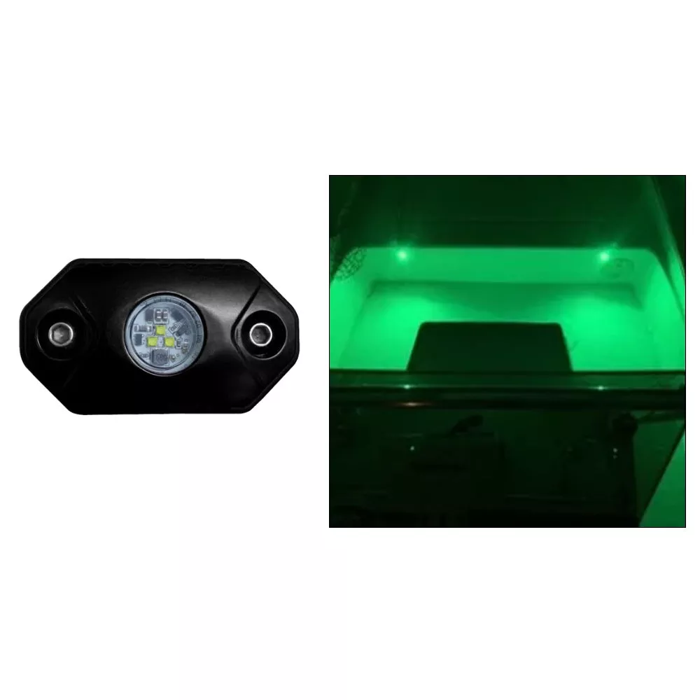 Black Oak Rock Accent Light - Green - Black Housing[RL-G]