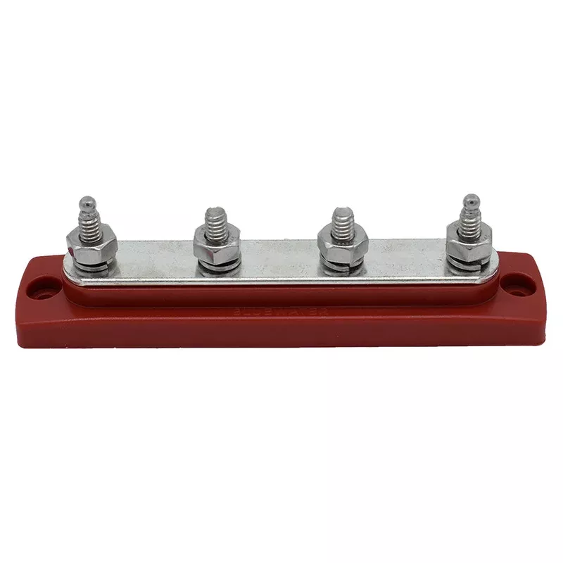 Bluewater Common Stud Busbar 4 Gang - Red [312303-B-025]