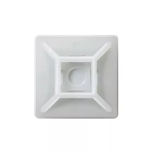Cable Tie 1in Adhesive Mount Base Nat.