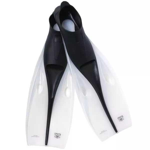 Calcutta BR57641 Slip On Swim Fins - Sizez 9-11 - Clear/Black