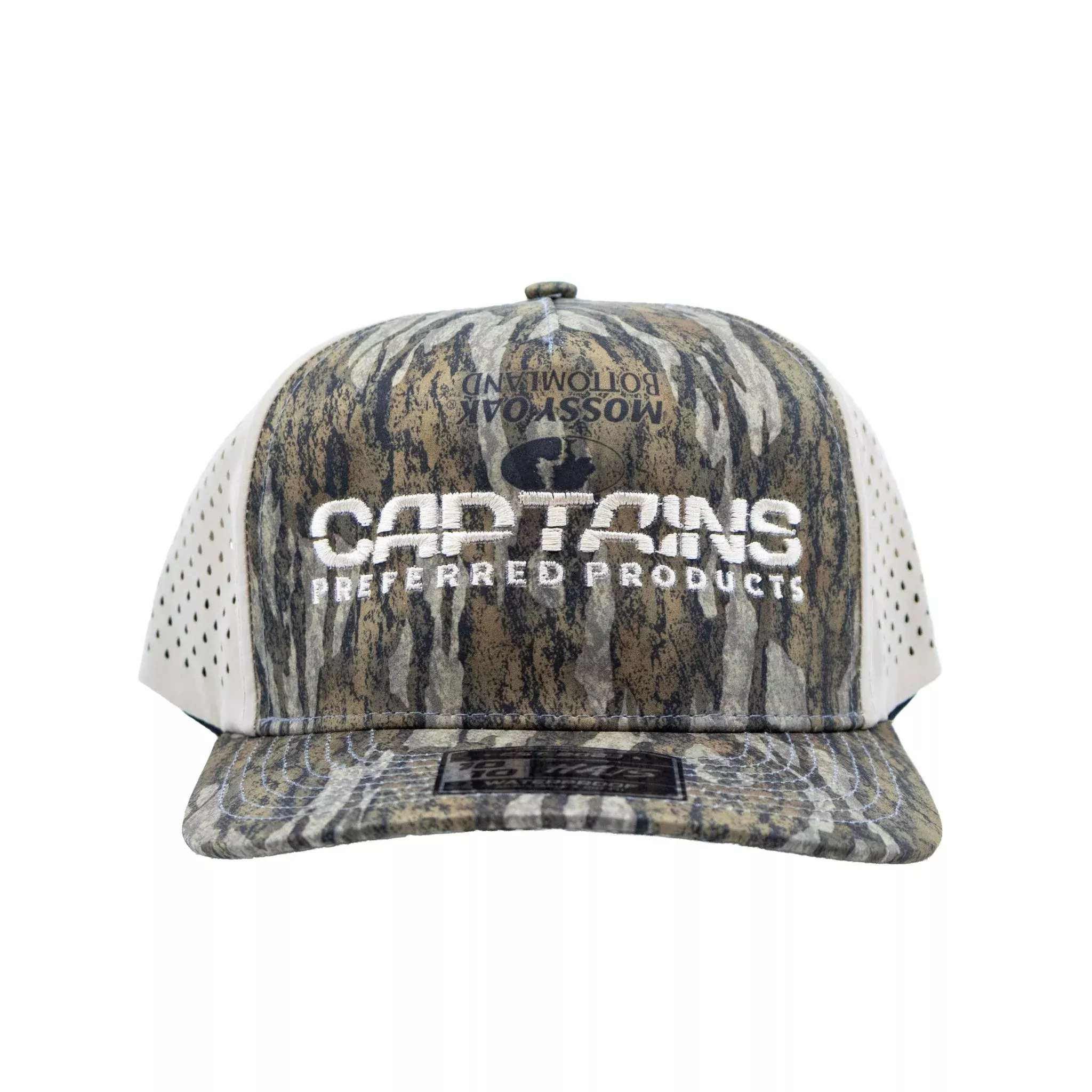 Captains Dry-Fit 5 Panel Hat - Bottomland Camo
