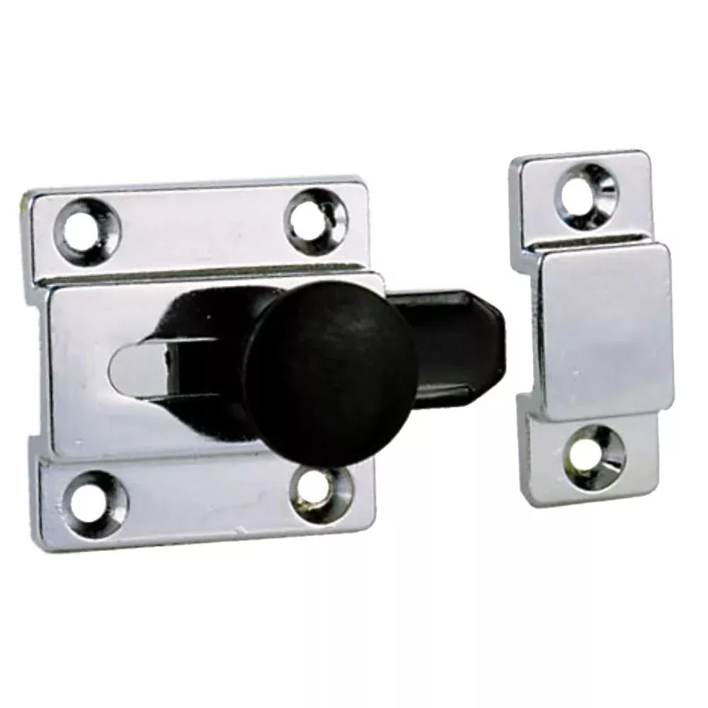 CUPBOARD SLIDE BOLT CHR.