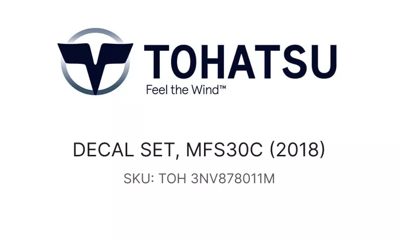 DECAL SET, MFS30C (2018)