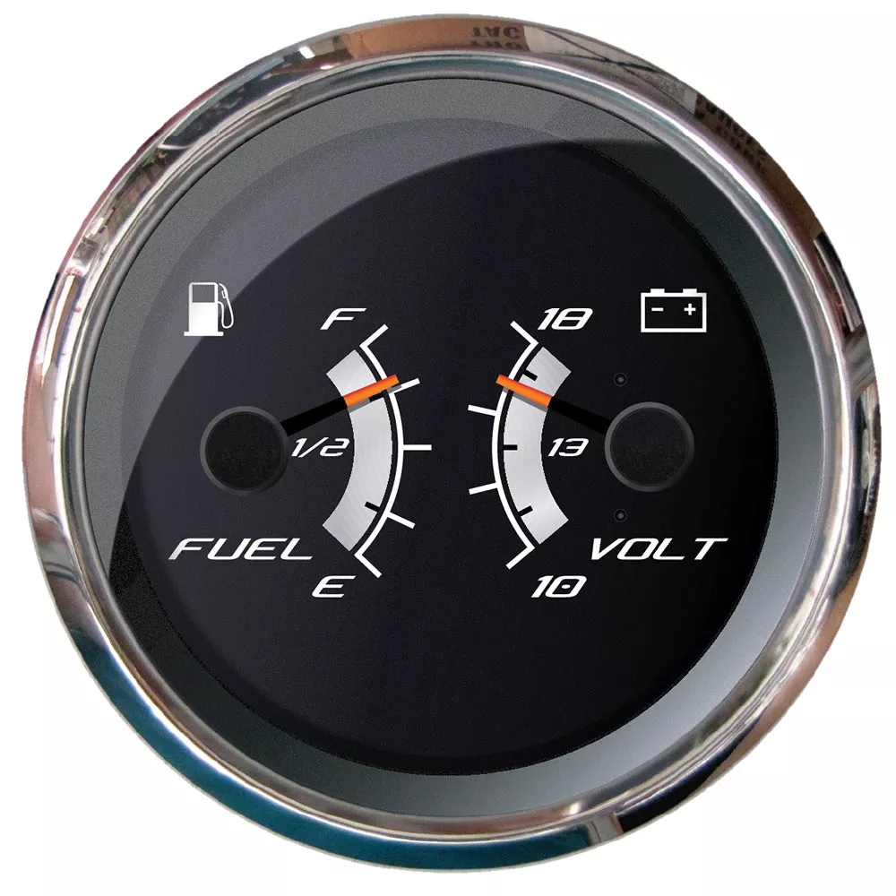 Faria Platinum 4" Multi-Function - Fuel LevelVoltmeter [22013]