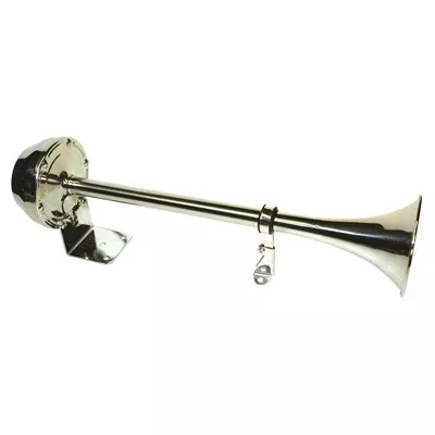 Fiamm Airtone Single Stainless Steel Electric Horn - 16-3/4” x 3-1/2” x 4-3/4”