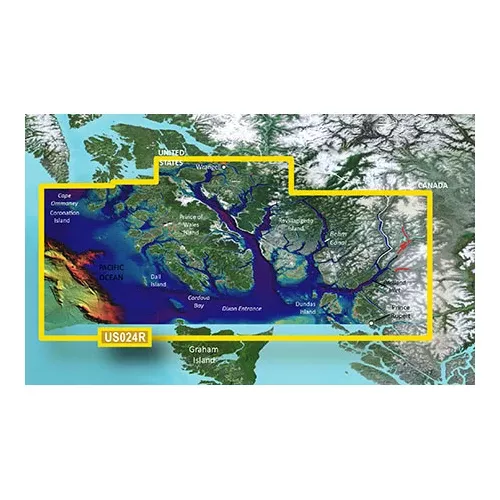 Garmin BlueChart g3 Vision HD - VUS024R - Wrangell - Dixon Entrance - microSD/SD [010-C0725-00]