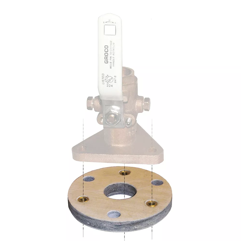 GROCO Backing Block f/2″ 2-1/2″ Seacocks [BB-3]