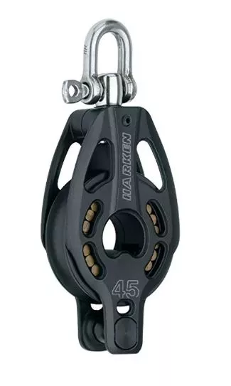Harken 45 mm Aluminum Block — Swivel, Becket