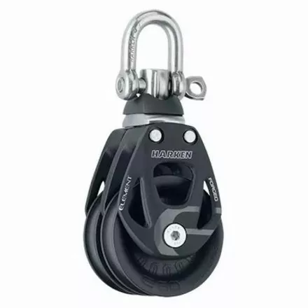 Harken 60mm Aluminum Element Double Block — Swivel