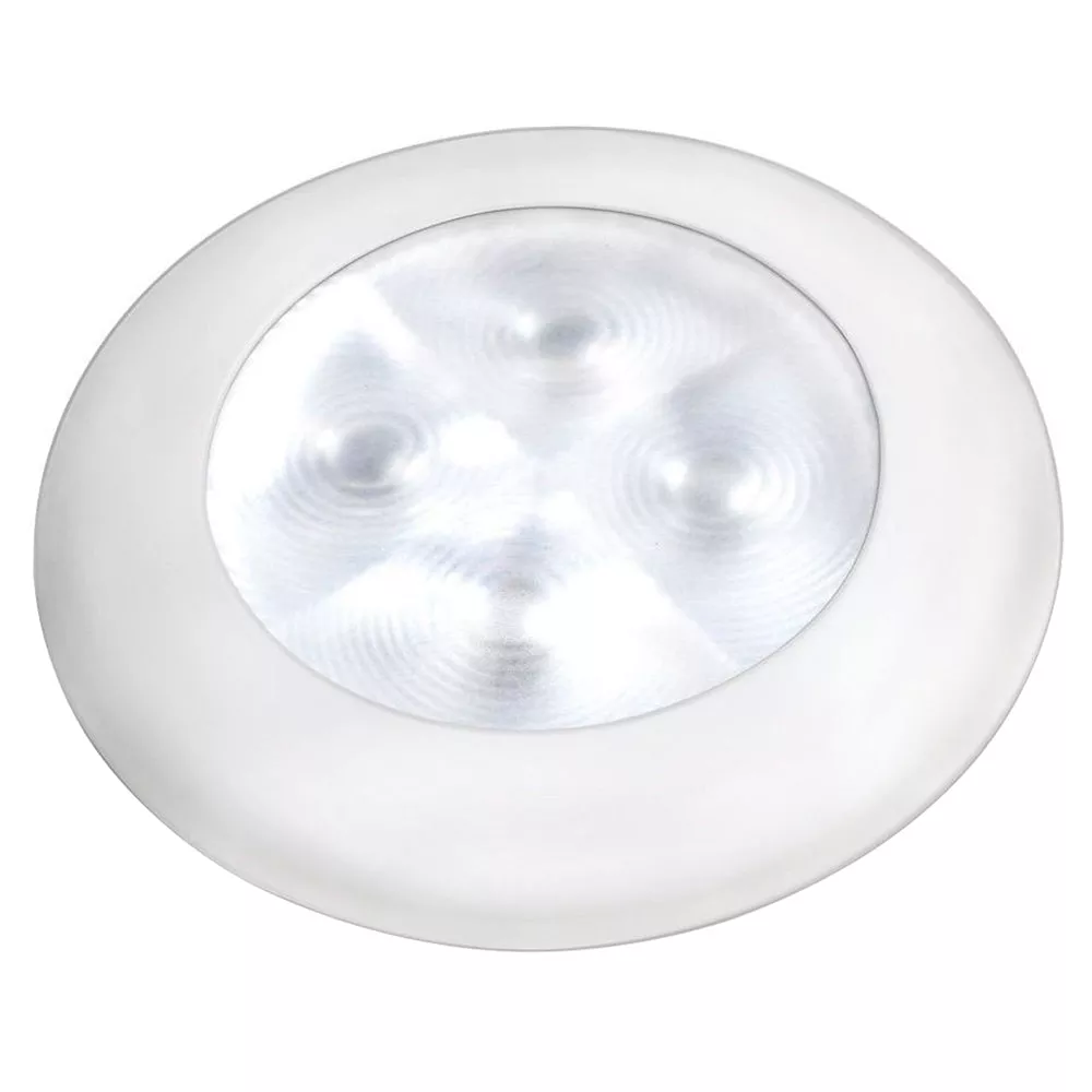 Hella Marine Courtesy Light - Warm White w/White Rim [980500741]