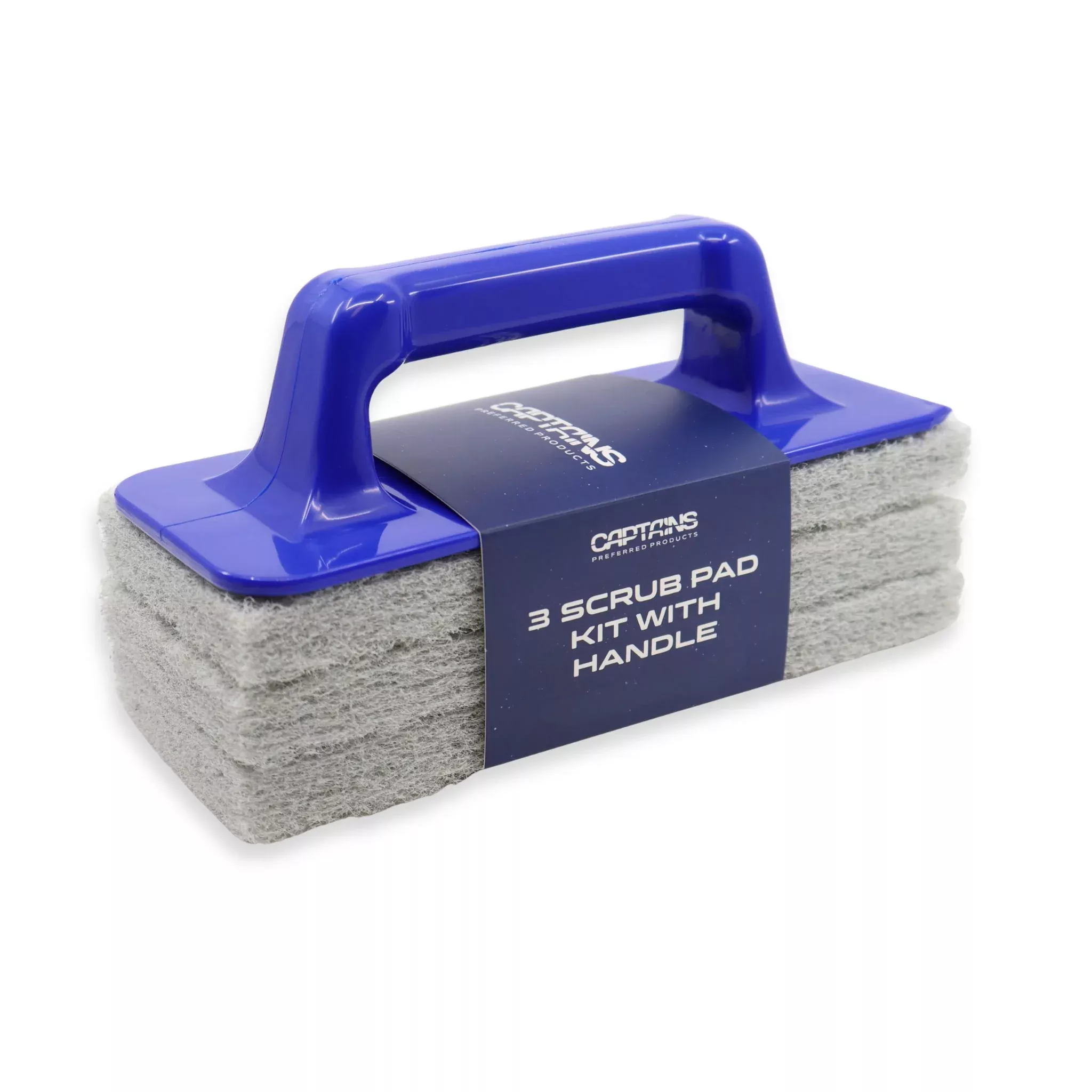 Large Boat Scrub Pad Kit with Handle