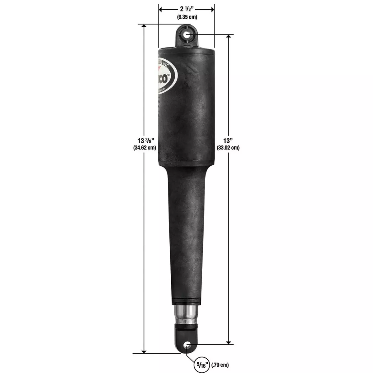 Lenco 102 Series Standard Actuator - 24V - 4-1/4" Stroke