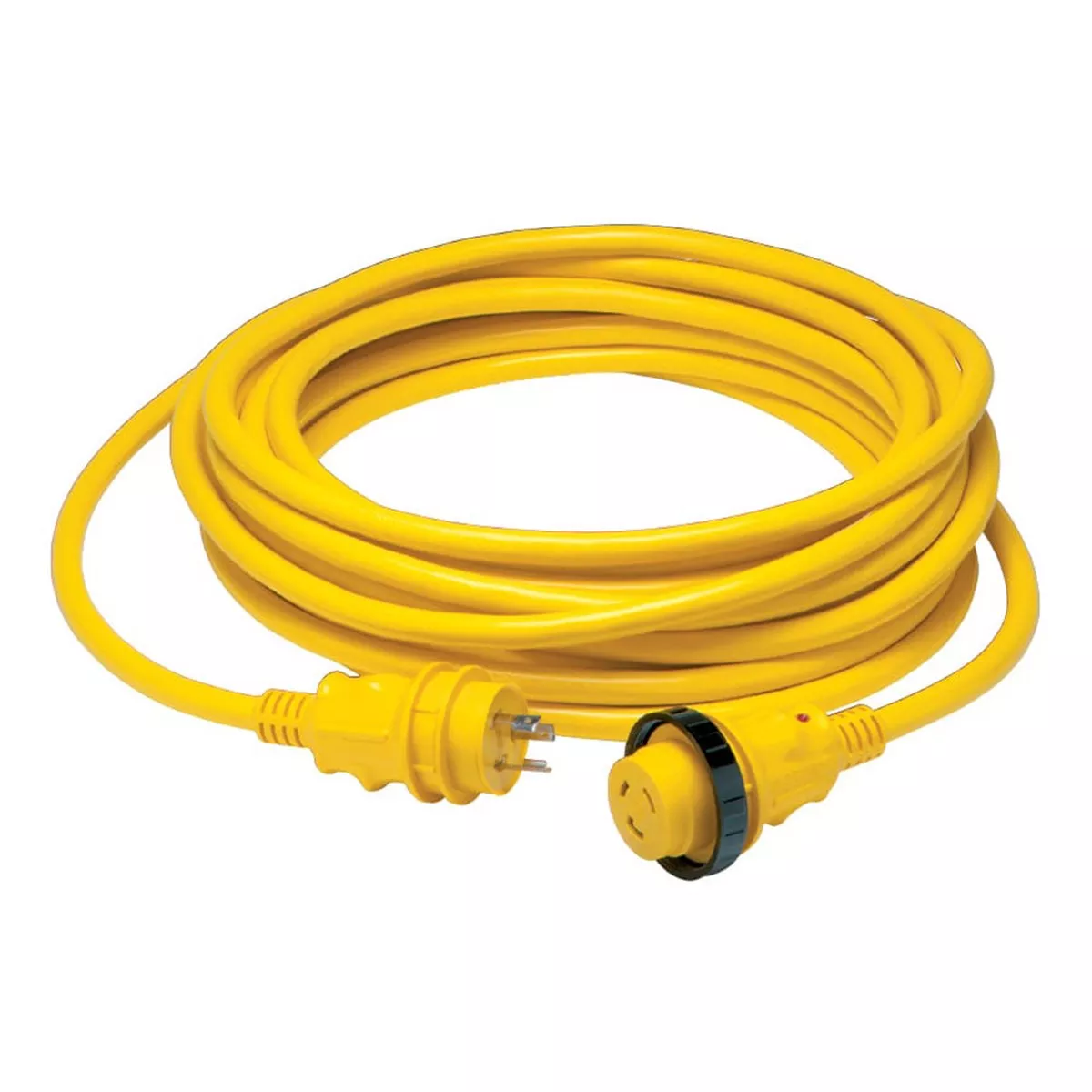 Marinco 30 Amp Power Cord Plus Cordset - 35' - Yellow
