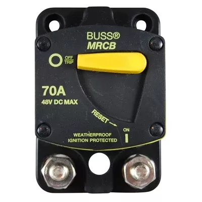 Marpac Circuit Breakers with Switch Function - Bussmann 187 Series - 70 Amp - Surface Mount