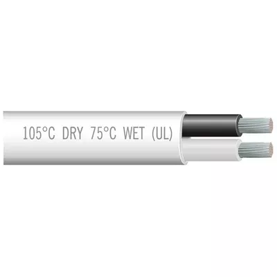 Marpac Multi-Conductor Marine Wire – Duplex – 12 Gauge – Black/White – 100 Feet