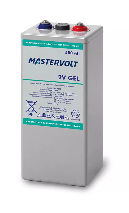 Mastervolt MVSV 2V 580Ah Gel Battery - 68000580