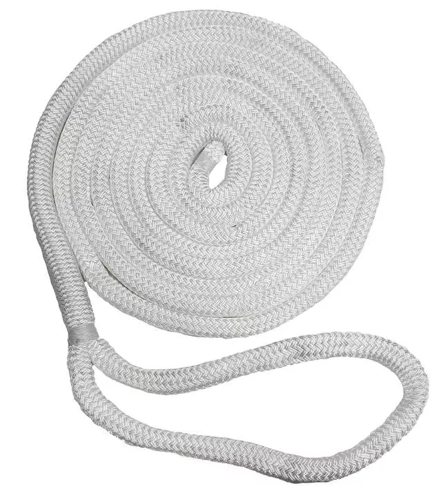 N.E. Ropes DB Nylon Anchor & Dock Lines Packaged 5/8 X 25' White