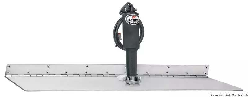 Osculati 51.253.01 - LENCO Super Strong Trim Tab Kit, 12 x 24", 12V, Single Actuator, For Hulls 8.1–13 m