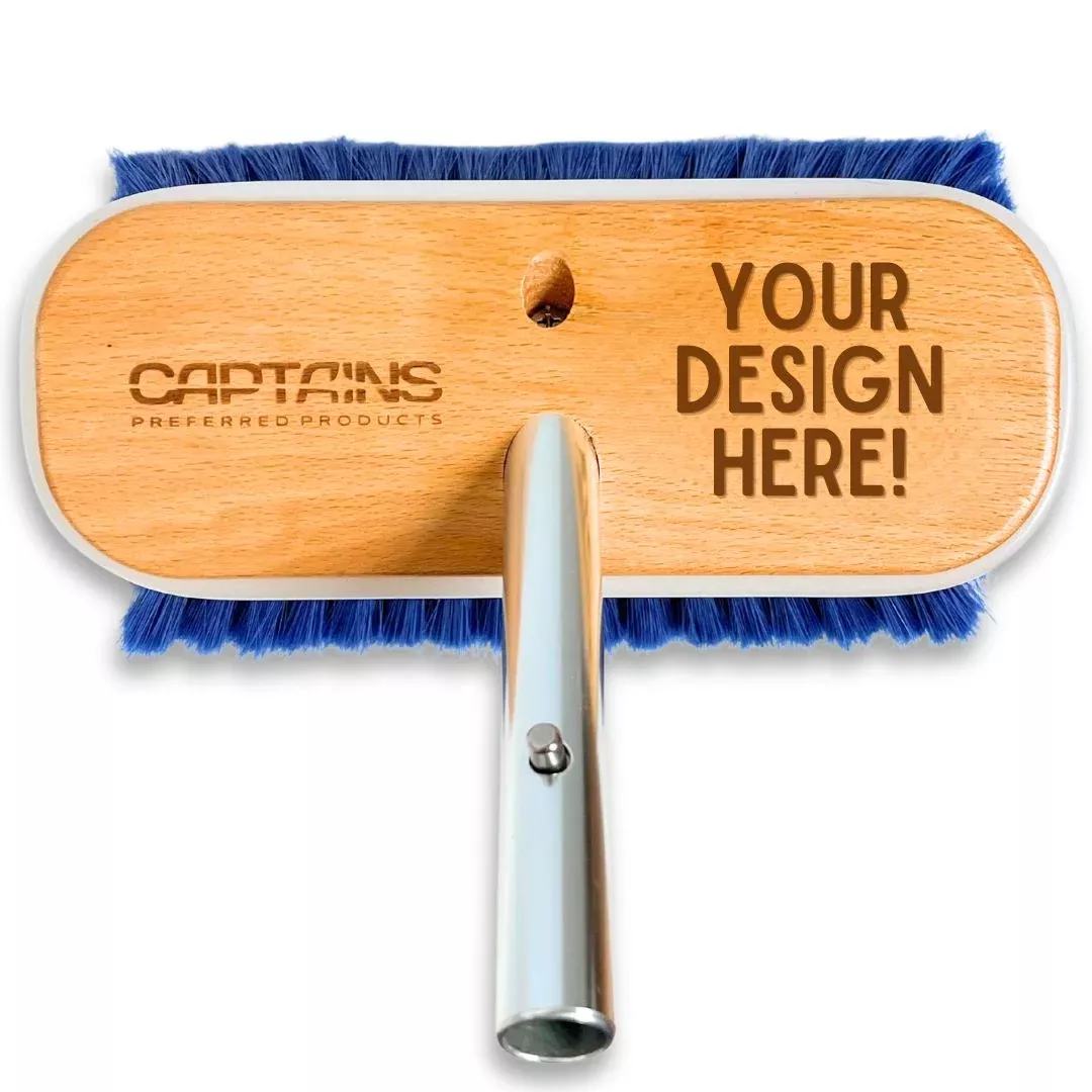 Personalized Engraved Boat Brush Heads (Add Your Design)