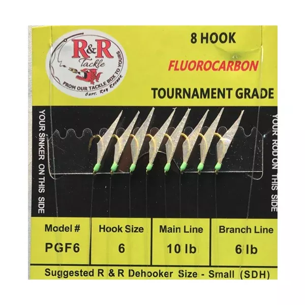 R&R Tackle Fluorocarbon Bait Rig - Size 6
