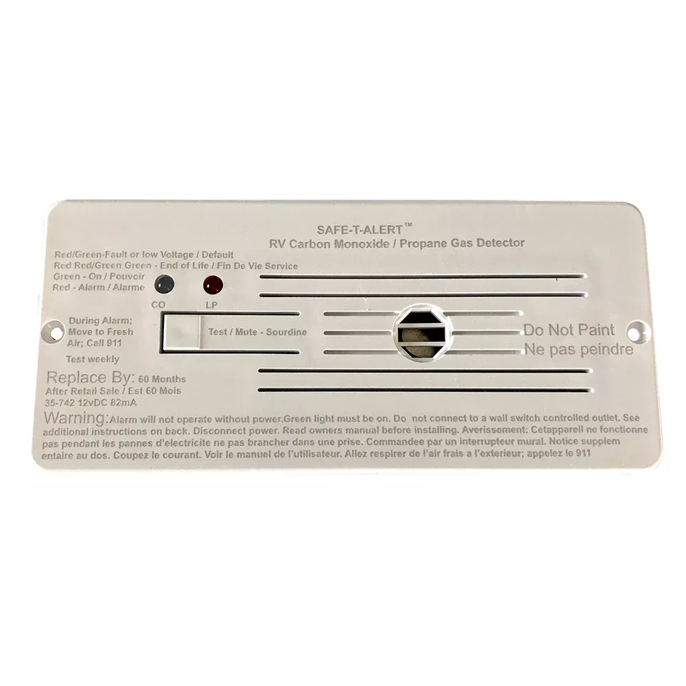 Safe-T-Alert Combo Carbon Monoxide Propane Alarms Flush Mount - White