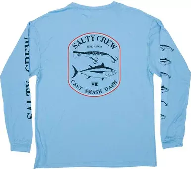 Salty Crew Surface Long Sleeve Sunshirt – Light Blue – X-Large