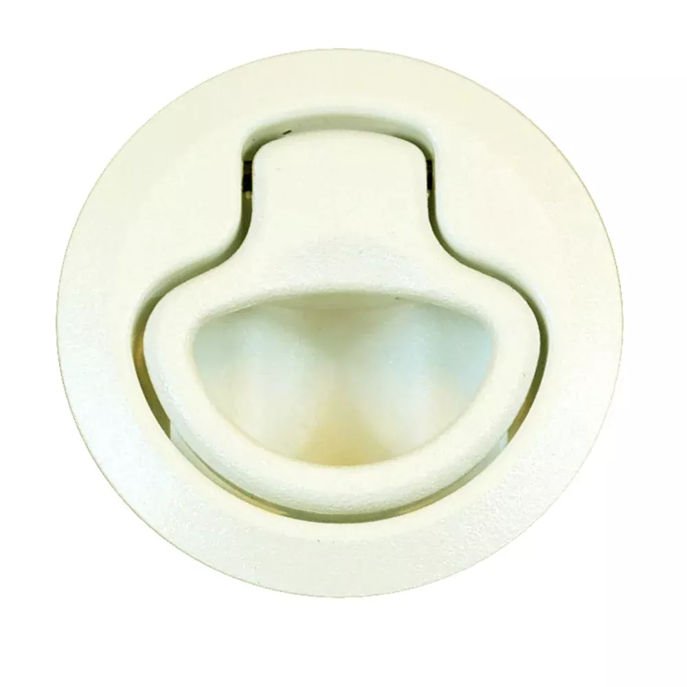 Southco Flush Plastic Pull Latch - Pull To Open - Non Locking - Beige