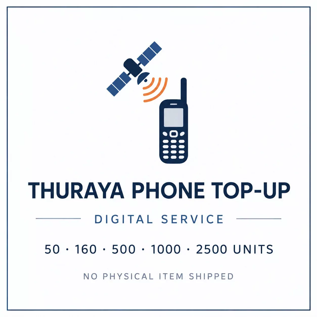 Thuraya phone top-ups