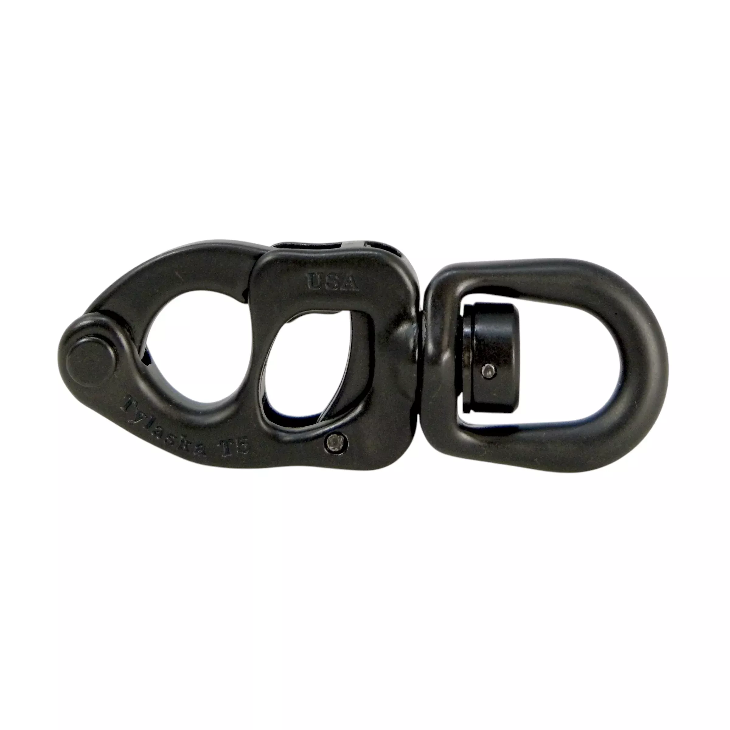 Tylaska T5 STANDARD BAIL SNAP SHACKLE - BLACK OXIDE FINISH