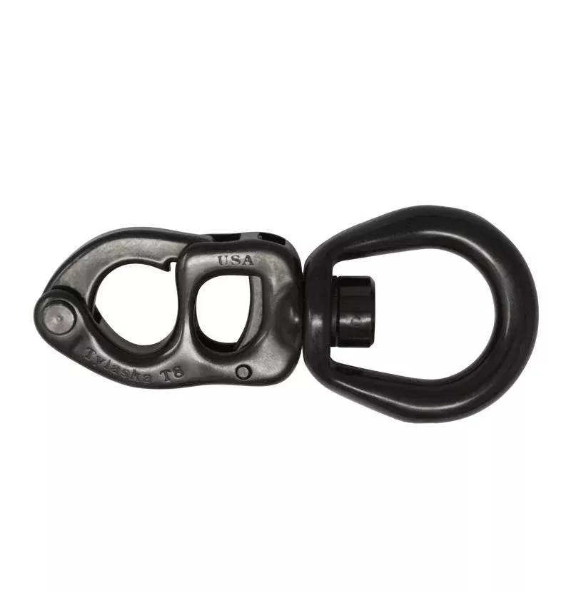 Tylaska T8 LARGE BAIL SNAP SHACKLE - BLACK OXIDE FINISH