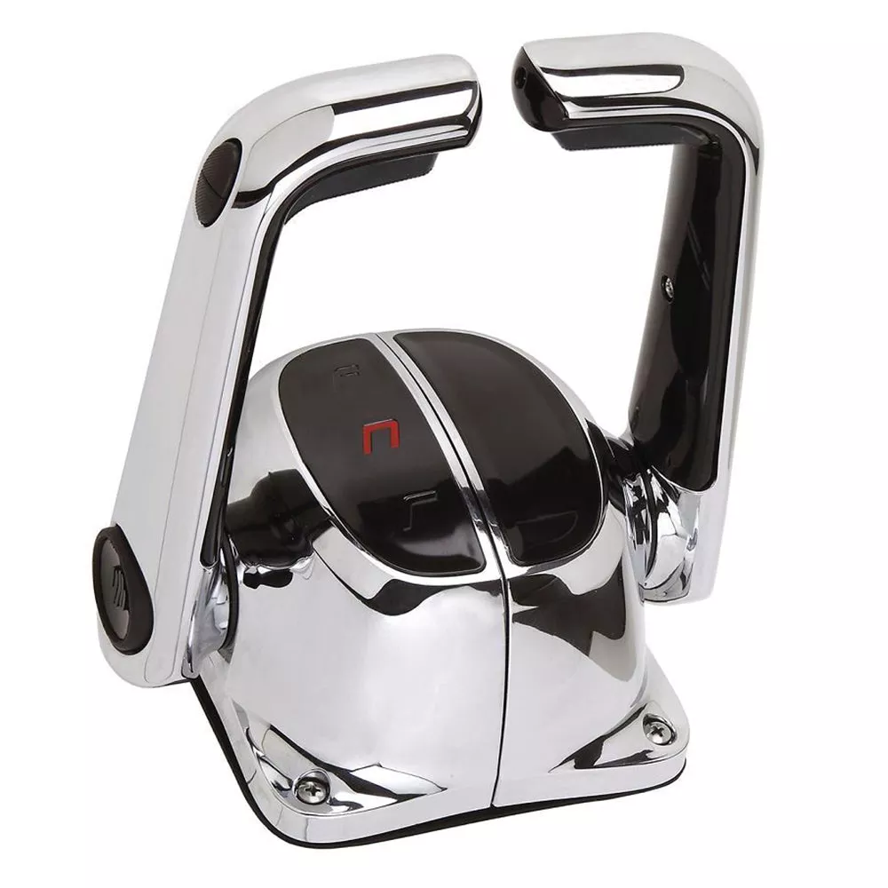 UflexTwin Lever Top Mount Control w/Neutral LockTrim Switch - Chrome [B502CHT/L]