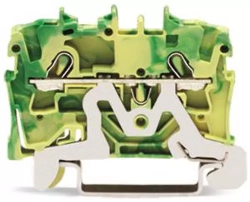 Wago Connection Clamp 2-Wire Green/Yellow 4.0mm²