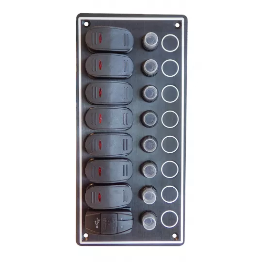 A.A.A. Waterproof Panel 7 Switches And 2 USB