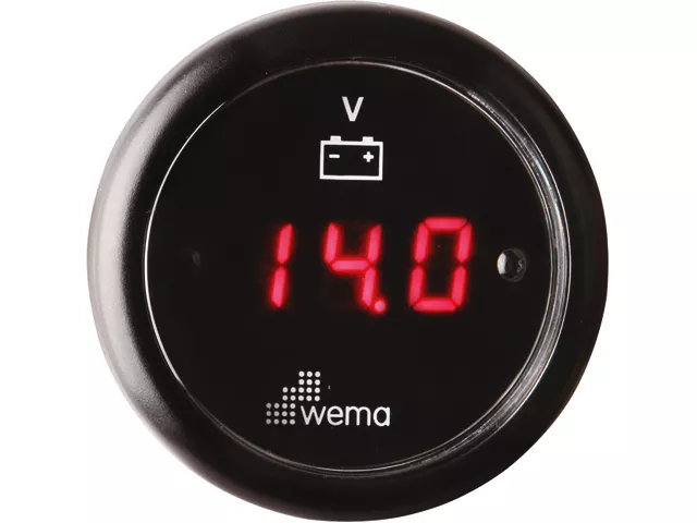 Wema LED Digital Voltmeter Ø 58 mm