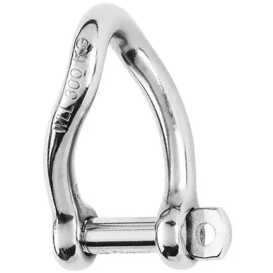 Wichard Self-Locking Twisted Shackle - Diameter 6mm - 1/4" [1223W]
