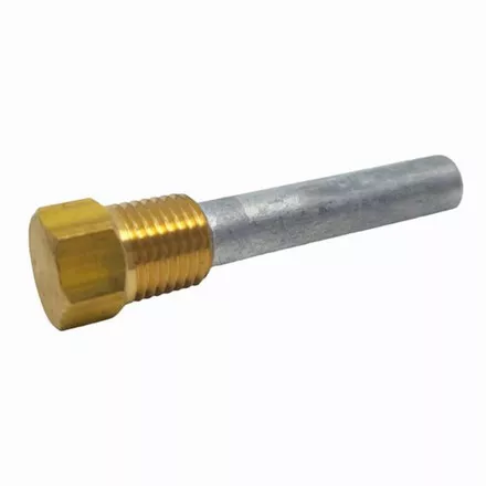 Zinc Anode With Brass Plug - Pencil Type 60 x 10mm - Pack of 20